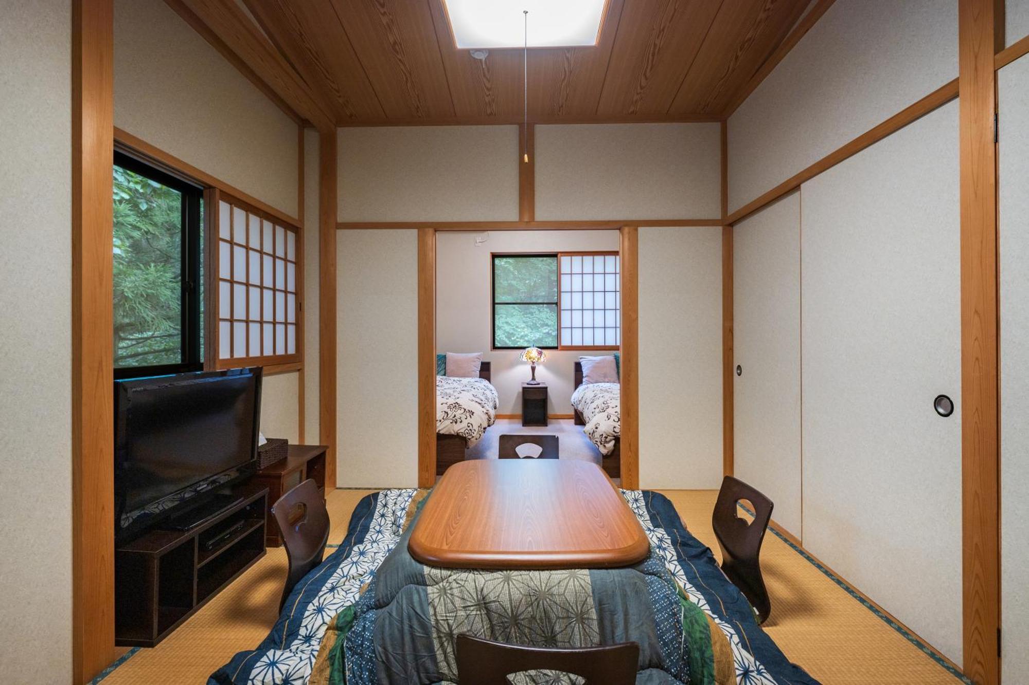 一棟貸切 森のお風呂とアウトドアサウナ 日光雪月花 Villa Luaran gambar
