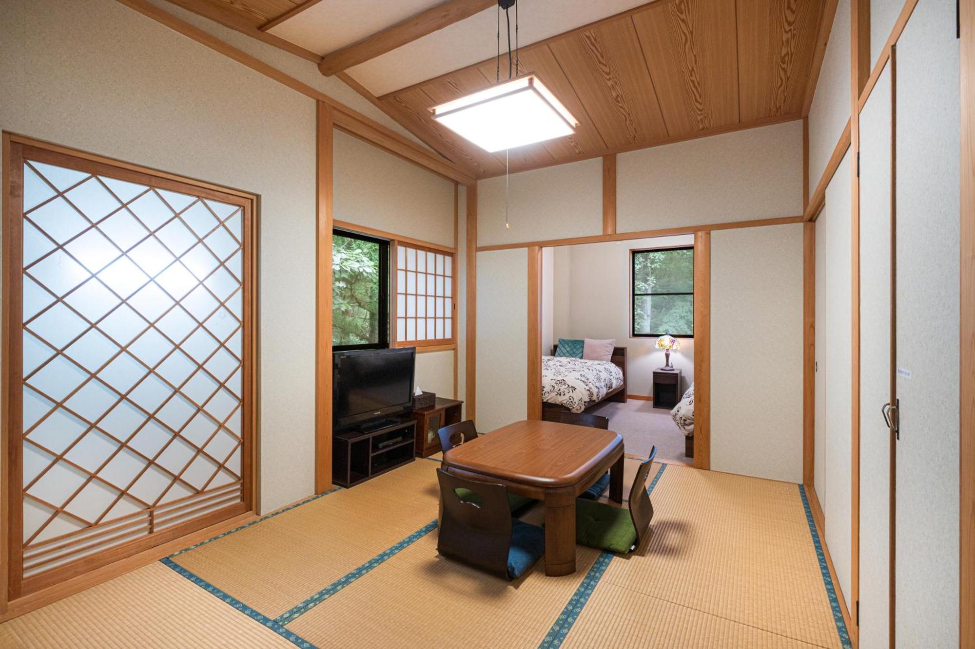 一棟貸切 森のお風呂とアウトドアサウナ 日光雪月花 Villa Luaran gambar